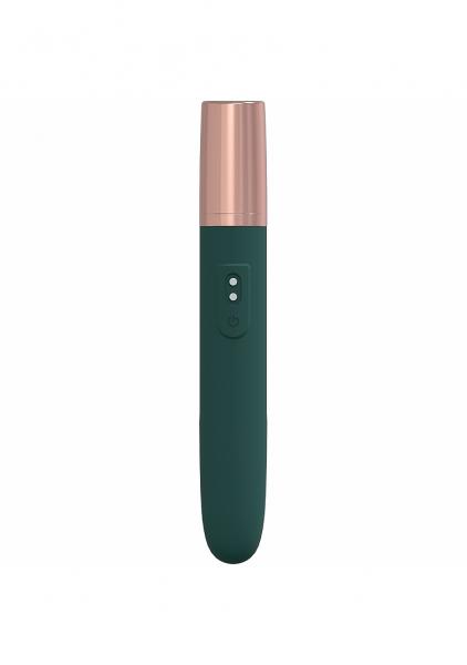 Loveline The Traveler 10 Speed Travel Vibe Silicone Rechargeable Waterproof Forest Green