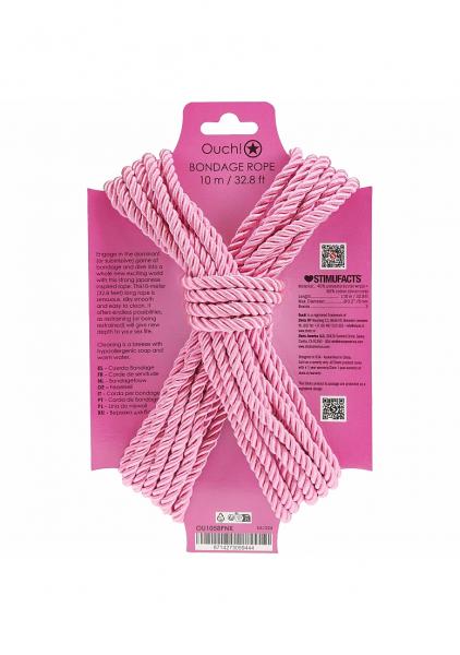 Ouch! Bondage Rope 10 Meters Pink Sex Toy Product