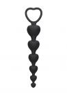 Anal Heart Beads Black Sex Toy Product