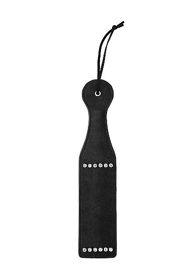 Diamond Studded Paddle Black Sex Toy Product