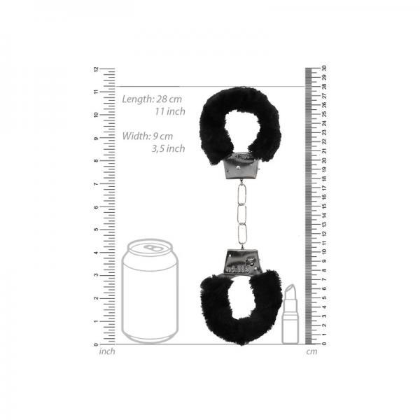 Pleasure Furry Hand Cuffs W/ Quick Release Button Sex Toy Product