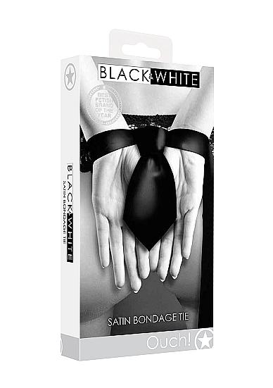 Satin Bondage Tie Black Sex Toy Product