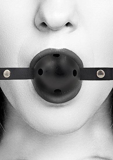 Ouch! Breathable Ball Gag Black Sex Toy Product