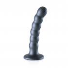 Ouch! Beaded Silicone G-spot Dildo 5 In Gunmetal Sex Toy Product