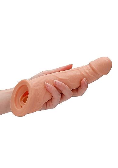 Realrock Penis Sleeve 8in Flesh Sex Toy Product