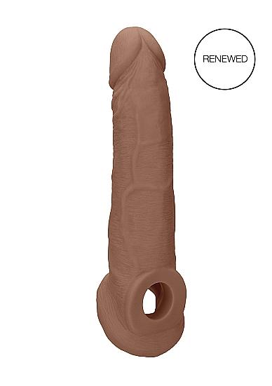 Realrock Penis Sleeve 9in Tan Sex Toy Product