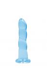 Realrock Non Realistic Dildo W Suction Cup 7in Blue Sex Toy Product