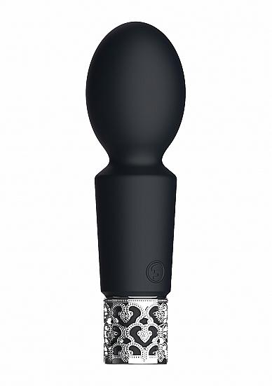 Royal Gems Brilliant Black Rechargeable Silicone Bullet Sex Toy Product