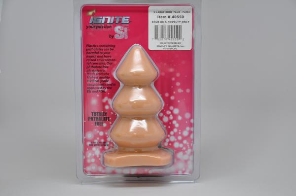 Triple Bum Plug X Large - Beige Sex Toy Product