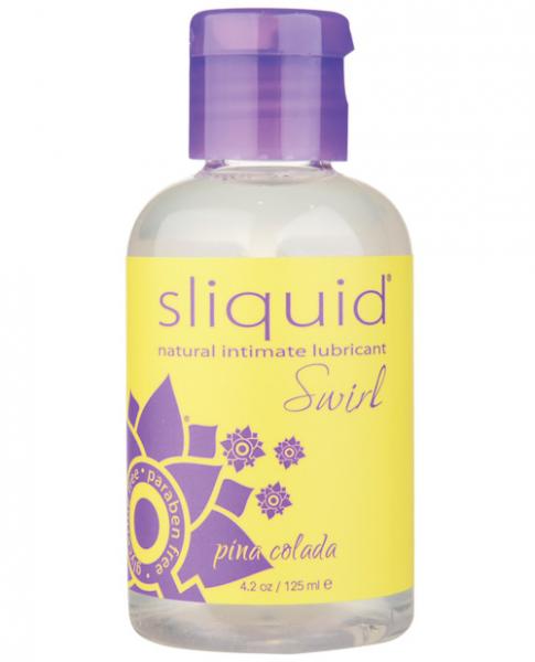 Sliquid Swirl Lubricant Pina Colada 4.2oz Sex Toy Product