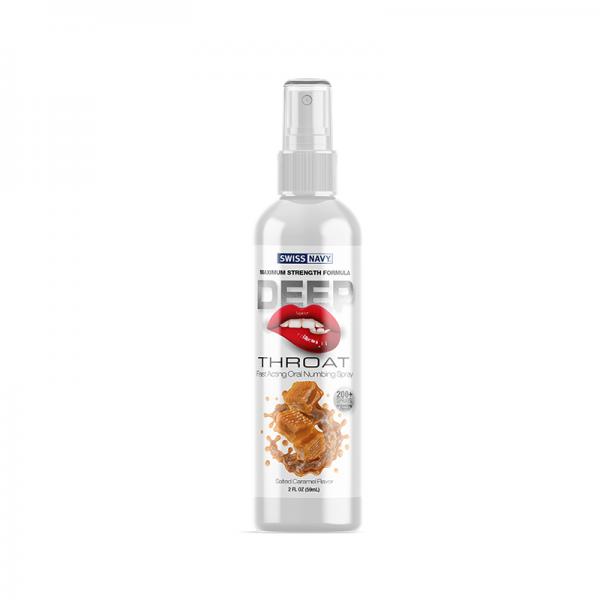 Swiss Navy Deep Throat Spray Salted Caramel 2oz Sex Toy Product