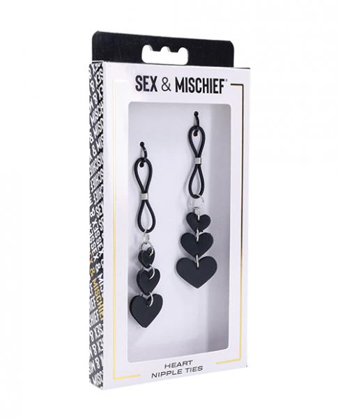 Sex & Mischief Heart Nipple Clamps Sex Toy Product