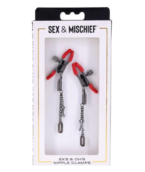 Ex's & Oh's Nipple Clamps Sex Toy Product