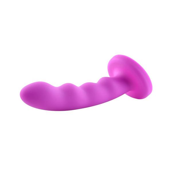 Nautia 8in Silicone Dildo Purple Sex Toy Product