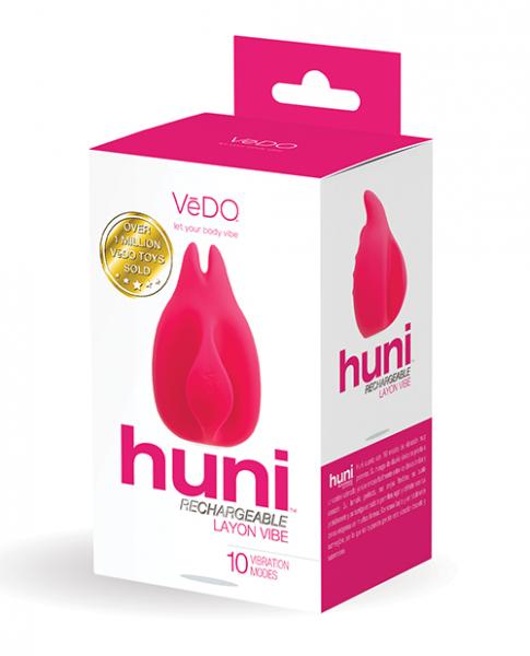 Vedo Huni Rechargeable Finger Vibe Foxy Pink Sex Toy Product