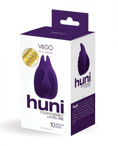 Vedo Huni Rechargeable Finger Vibe Deep Purple Sex Toy Product