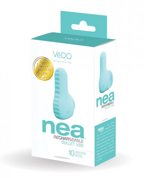 Vedo Nea Rechargeable Finger Vibe Turquoise Sex Toy Product