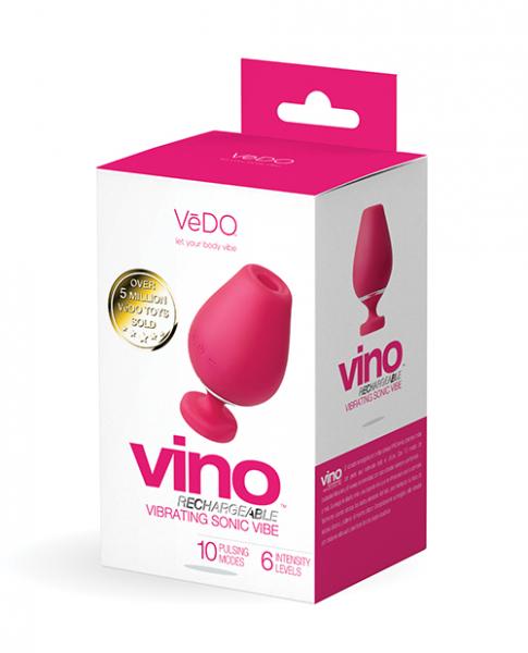 Vedo Vino Vibrating Sonic Vibe Pink Sex Toy Product