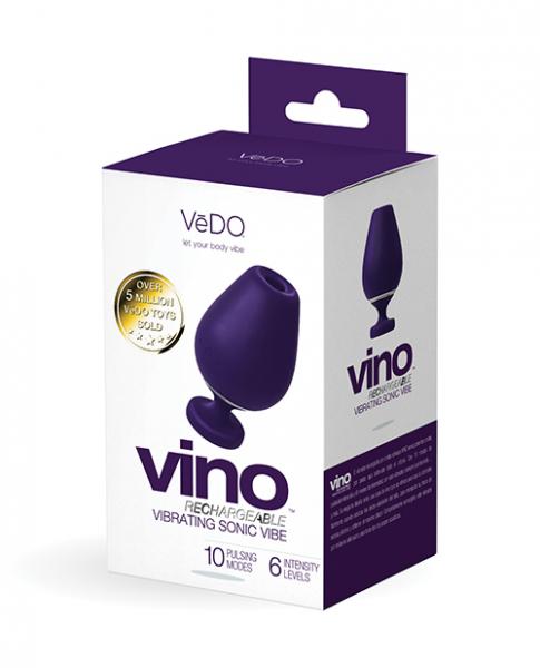 Vedo Vino Vibrating Sonic Vibe Purple Sex Toy Product