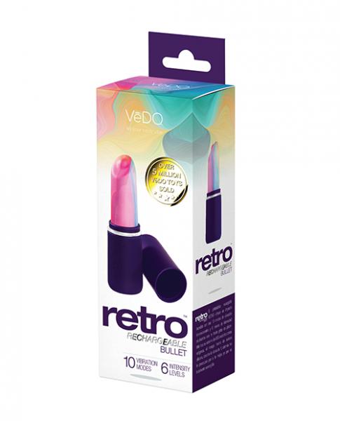 Vedo Retro Rechargeable Bullet Purple Sex Toy Product