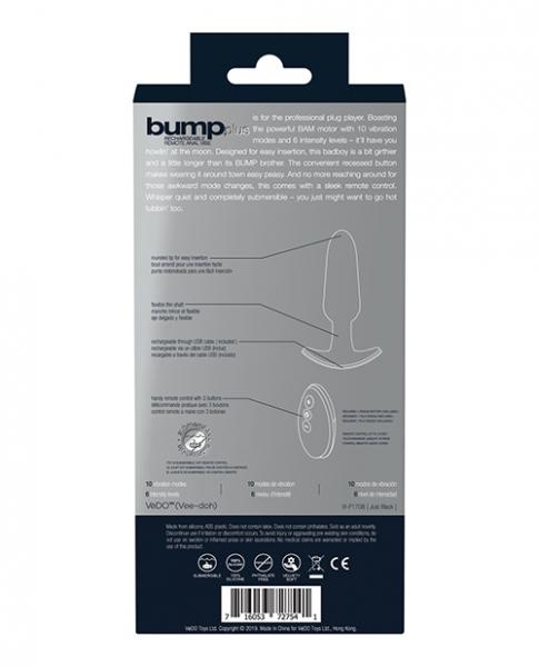 Bump Plus Rechargeable Remote Control Anal Vibe by VeDO, alternate view 4