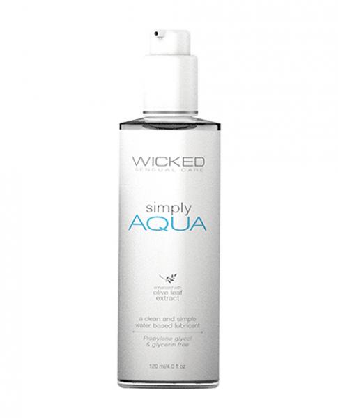 Wicked Simply Aqua Lubricant 4 fluid ounces Sex Toy Product