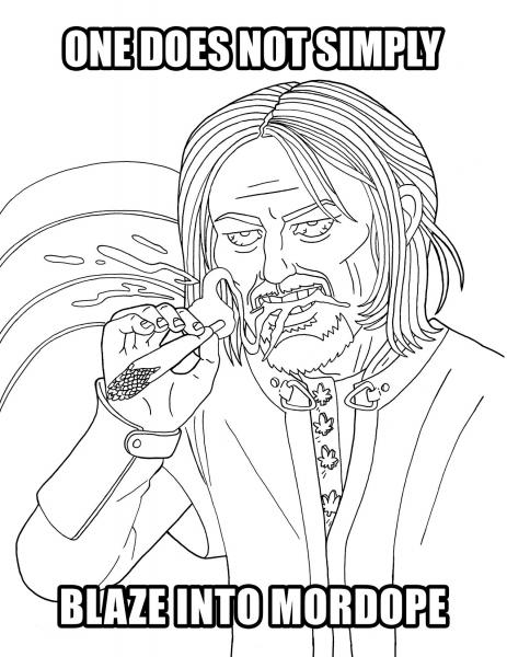 The Lord Of The Smoke Rings Coloring Book, alternate view 3