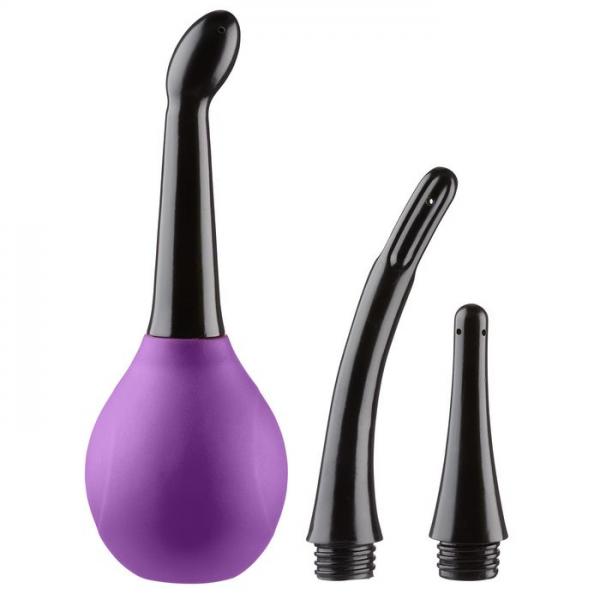 Cloud 9 Fresh + Deluxe Anal Soft Tip Enema Douche 3 Soft Nozzle Tips  Sex Toy Product