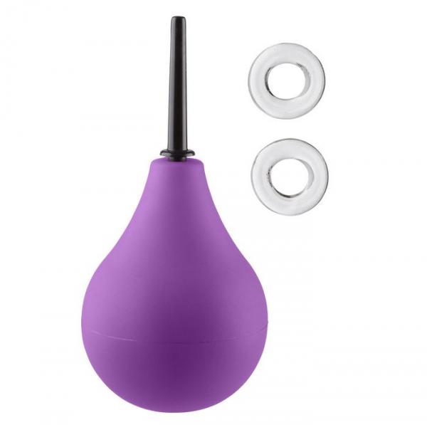 Cloud 9 Fresh + Deluxe Anal Soft Tip Enema Douche 7.6oz EZ Squeeze Bulb & 2 C-rings Sex Toy Product