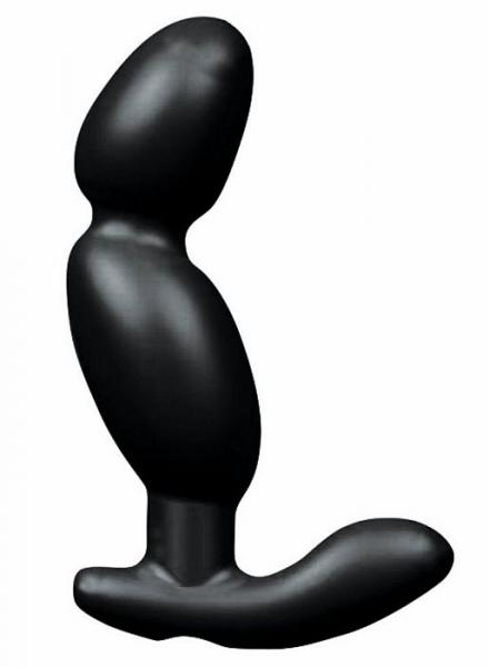 Pro Sensual Soft Angled Tip Anal Prostate Massager Black Bonus C Rings Sex Toy Product