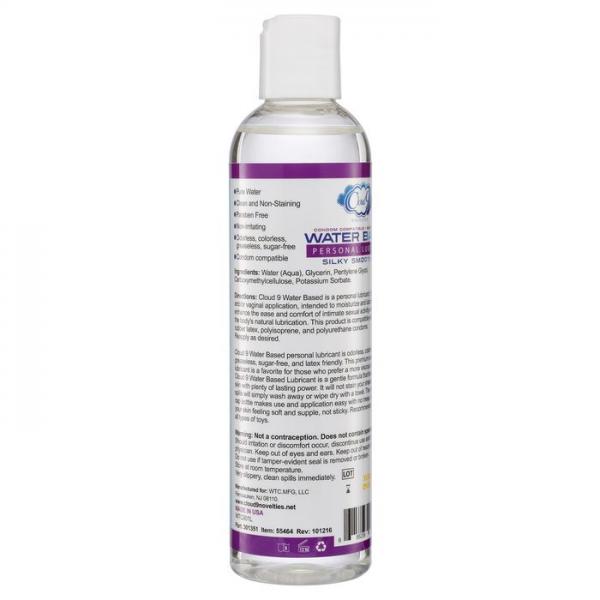 Cloud 9 Water Based Personal Lubricant 8oz Sex Toy Product