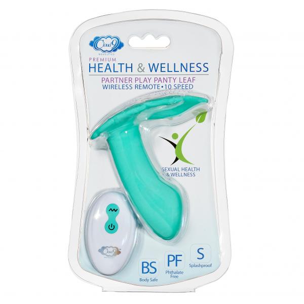 Cloud 9 Health & Wellness Wireless Remote Control Panty Leaf" Vibe – Teal"