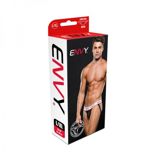 Envy Low-rise Jock Black L/xl Sex Toy Product