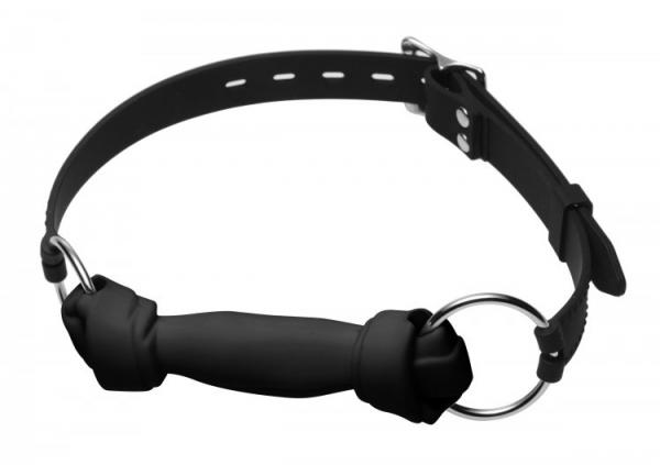 Silicone Dog Bone Gag Black O/S Sex Toy Product