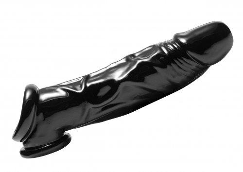 Fuk Tool Penis Sheath And Ball Stretcher Black Sex Toy Product