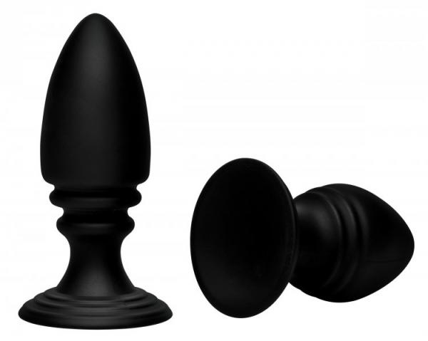Duplex Silicone Anal Plug Set Black Sex Toy Product