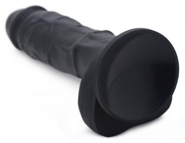 Strap U Power Pecker 7in Dildo Silicone W/ Balls Black Sex Toy Product