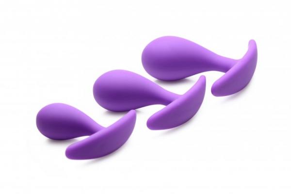 Frisky Booty Poppers Curved Silicone Anal Trainer 3pc Set Sex Toy Product