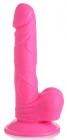 Pop 6.5in Dildo W/ Balls Pink Sex Toy Product