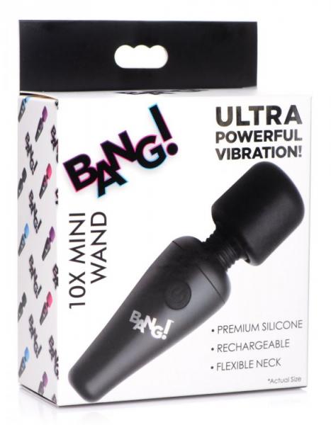 Bang! 10x Vibrating Mini Wand Black Sex Toy Product