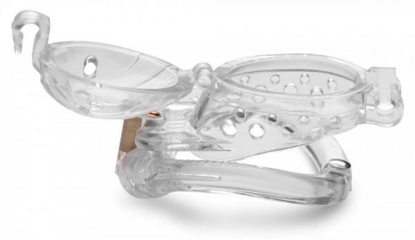 Master Series Custome Lockdown Chastity Cage Clear Sex Toy Product