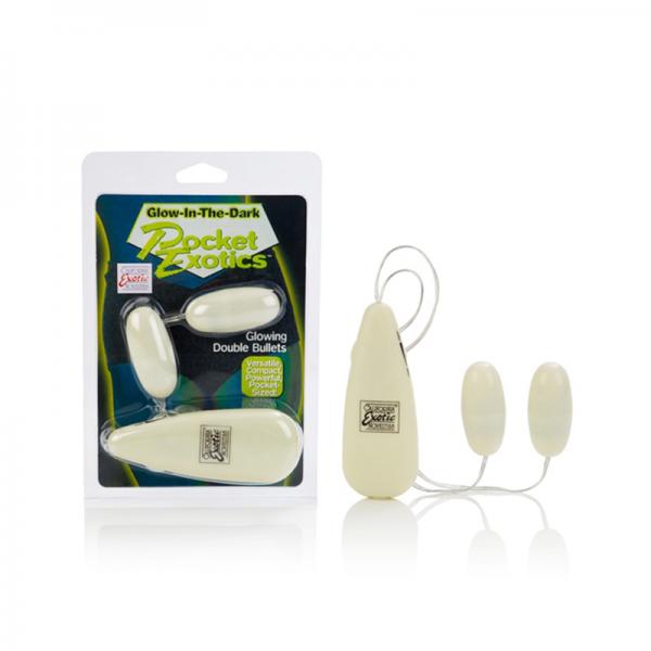 Glow-dark Pocket Exotics  – Vibrating Double Bullet