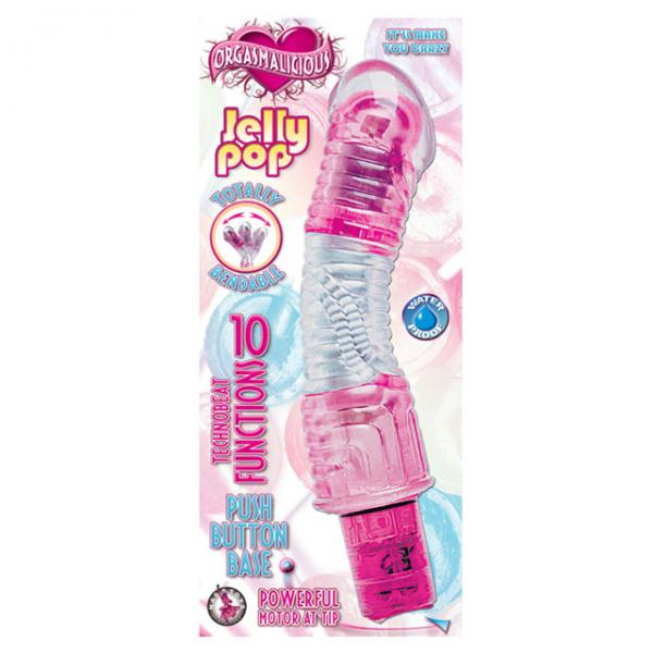 Orgasmalicious Jelly Pop Pink Vibrator Sex Toy Product