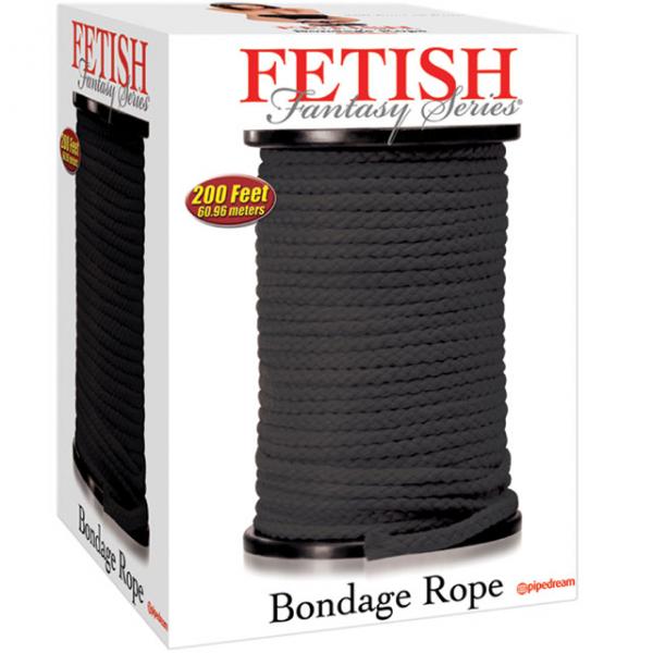 Fetish Fantasy Bondage Rope 200 Ft Black Sex Toy Product