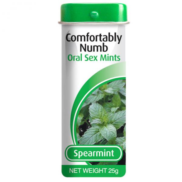 Comfortably Numb Mints Spearmint Sex Toy Product