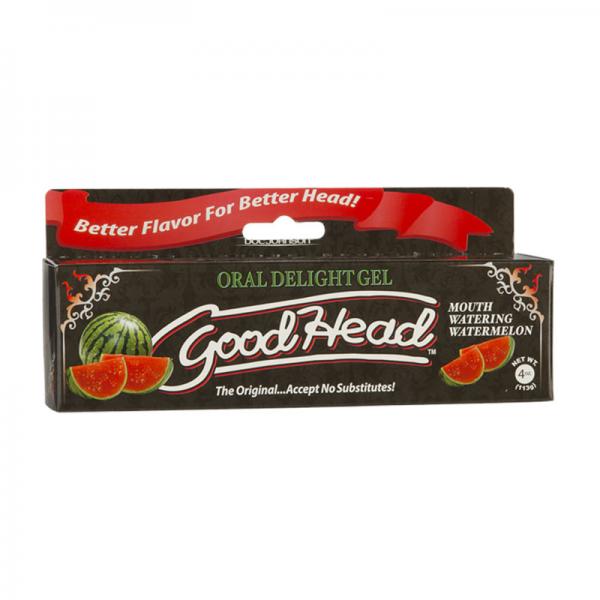 Goodhead Oral Delight Gel Watermelon 4oz Tube Sex Toy Product