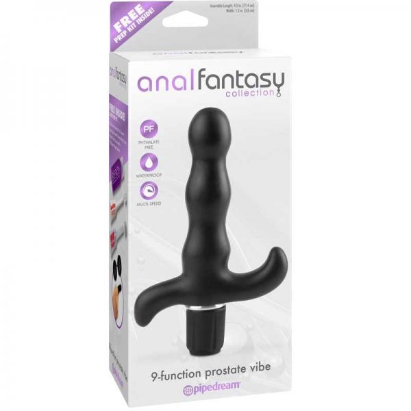 Anal Fantasy Prostate Vibe 9 Function Black Sex Toy Product