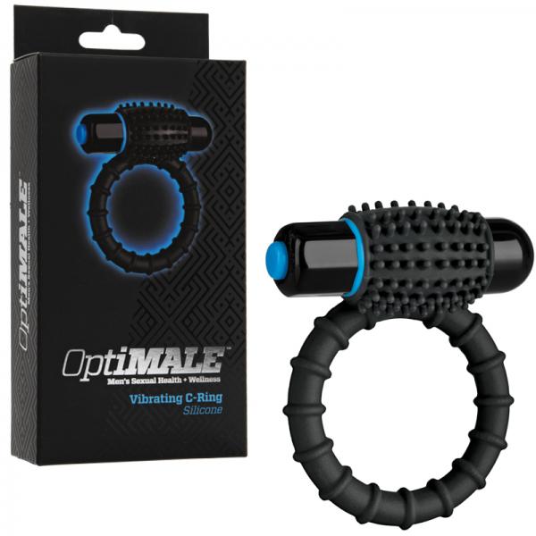 Optimale Vibrating C-Ring Black Sex Toy Product