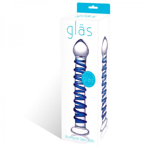 Glas Blue Spiral Glass Dildo Sex Toy Product