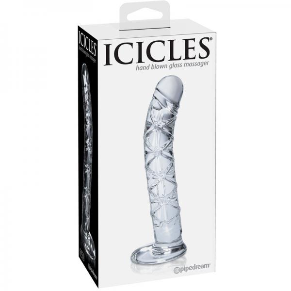Icicles No. 60 Glass G-Spot Dong Clear Sex Toy Product